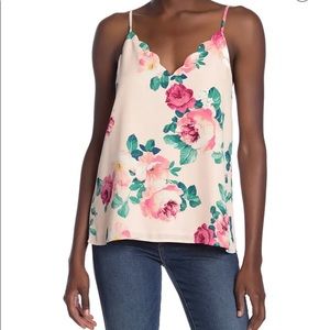 Socialite floral cami. NWOT. Size large